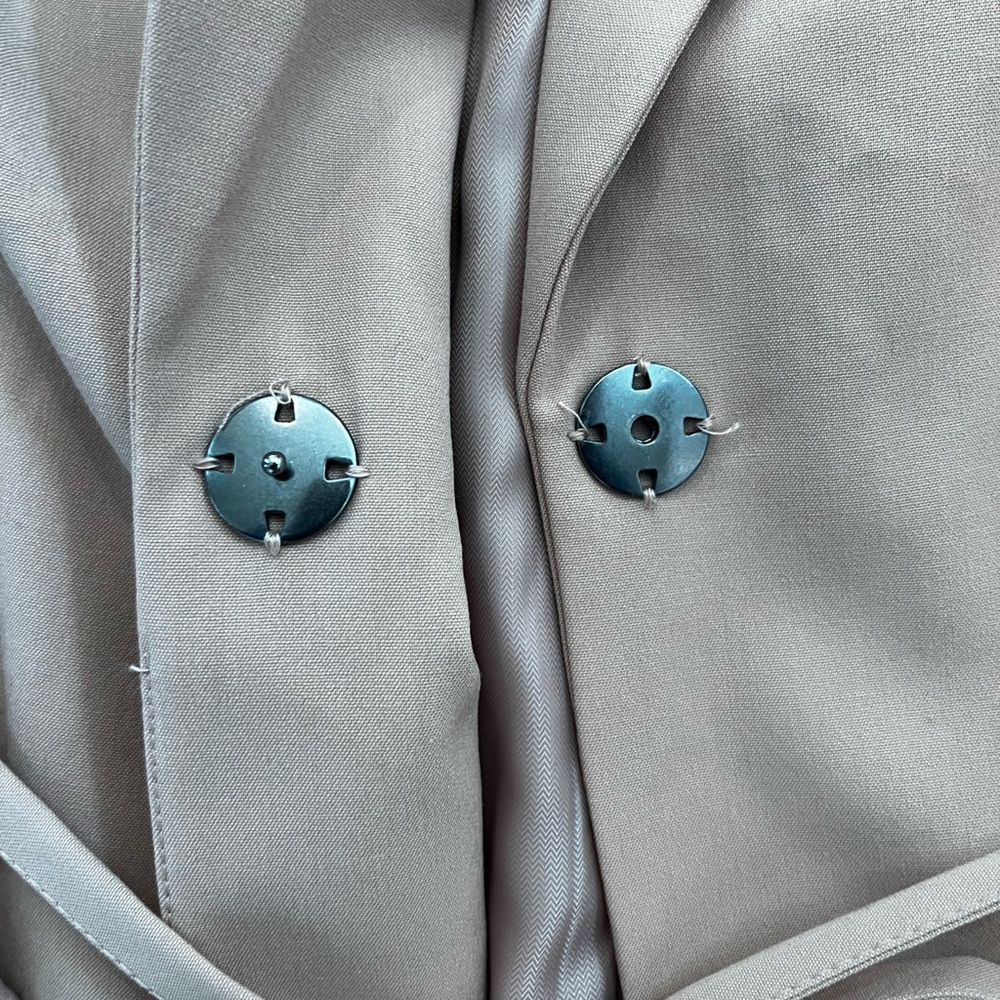 H&M Dusty Rose Tie-Waist Blazer Jacket - Picture 4 of 5